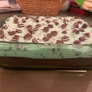 Mint Chocolate Chip Brownies